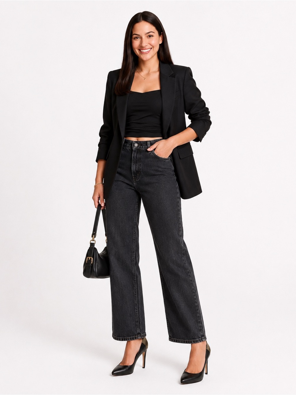 Sam Edelman Black Leather Pumps